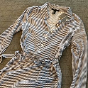 NWT forever 21 striped shirt dress so pretty!